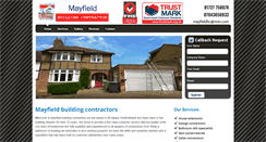 Desktop Screenshot of mayfieldbuildingcontractor.com